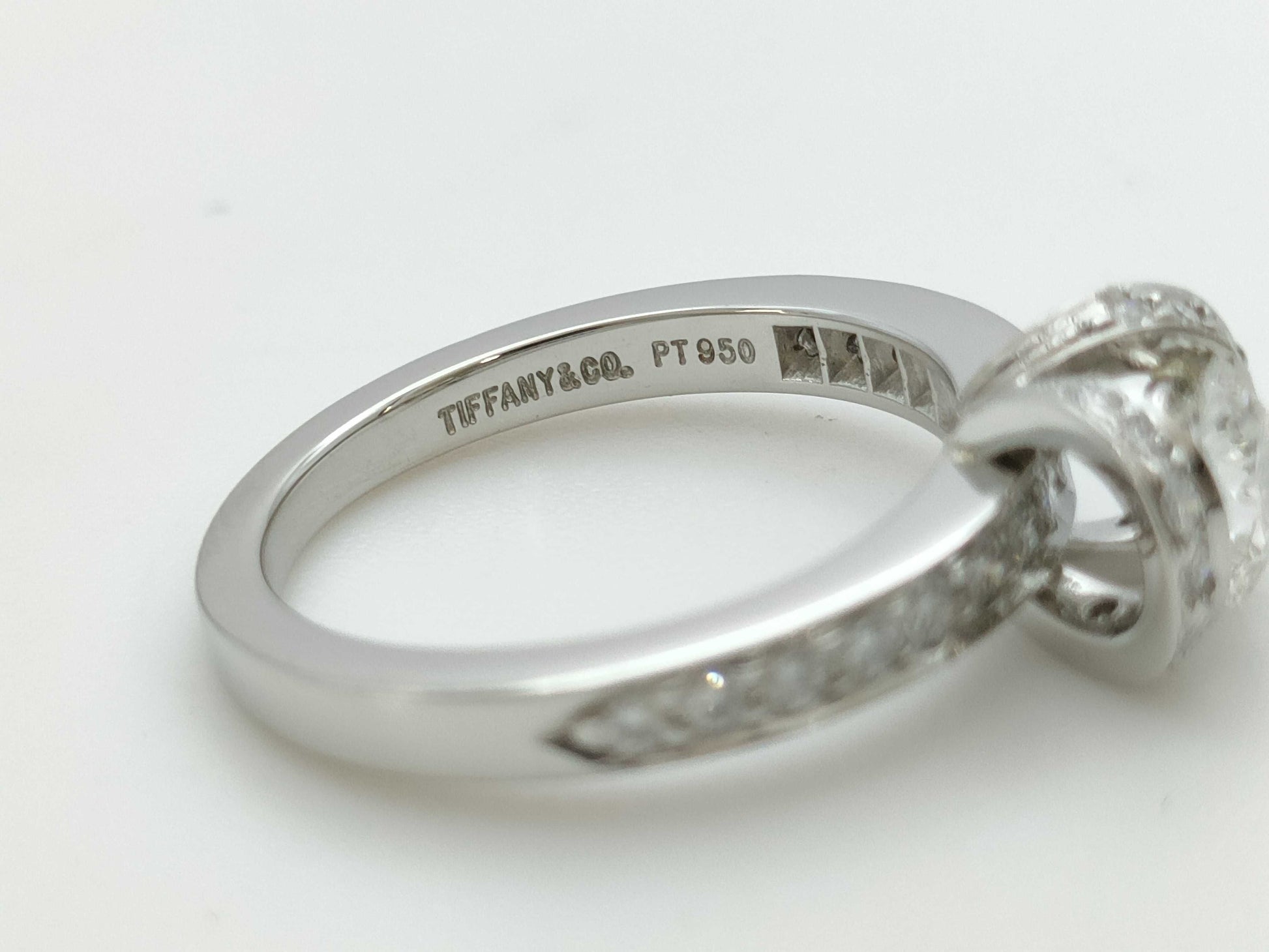 Tiffany&Co. Ribbon Diamond PT950 5.0g Ring