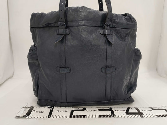 GUCCI Drawstring Tote Bag, Navy