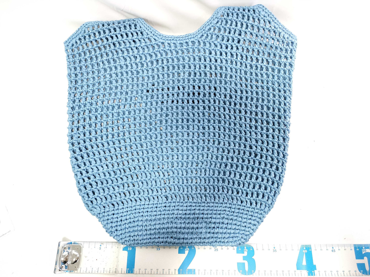 PRADA PRADA Tote Bag Crochet Celeste Handbag