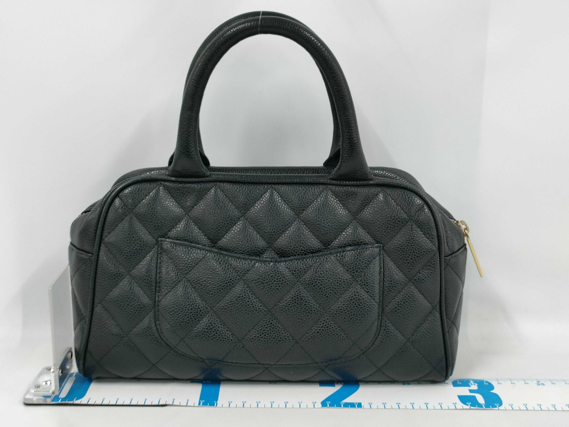 CHANEL CHANEL Matelasse Handbag A20996 Caviar Skin Black Handbag