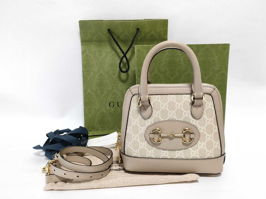 GUCCI GG Horsebit 1955 Handbag