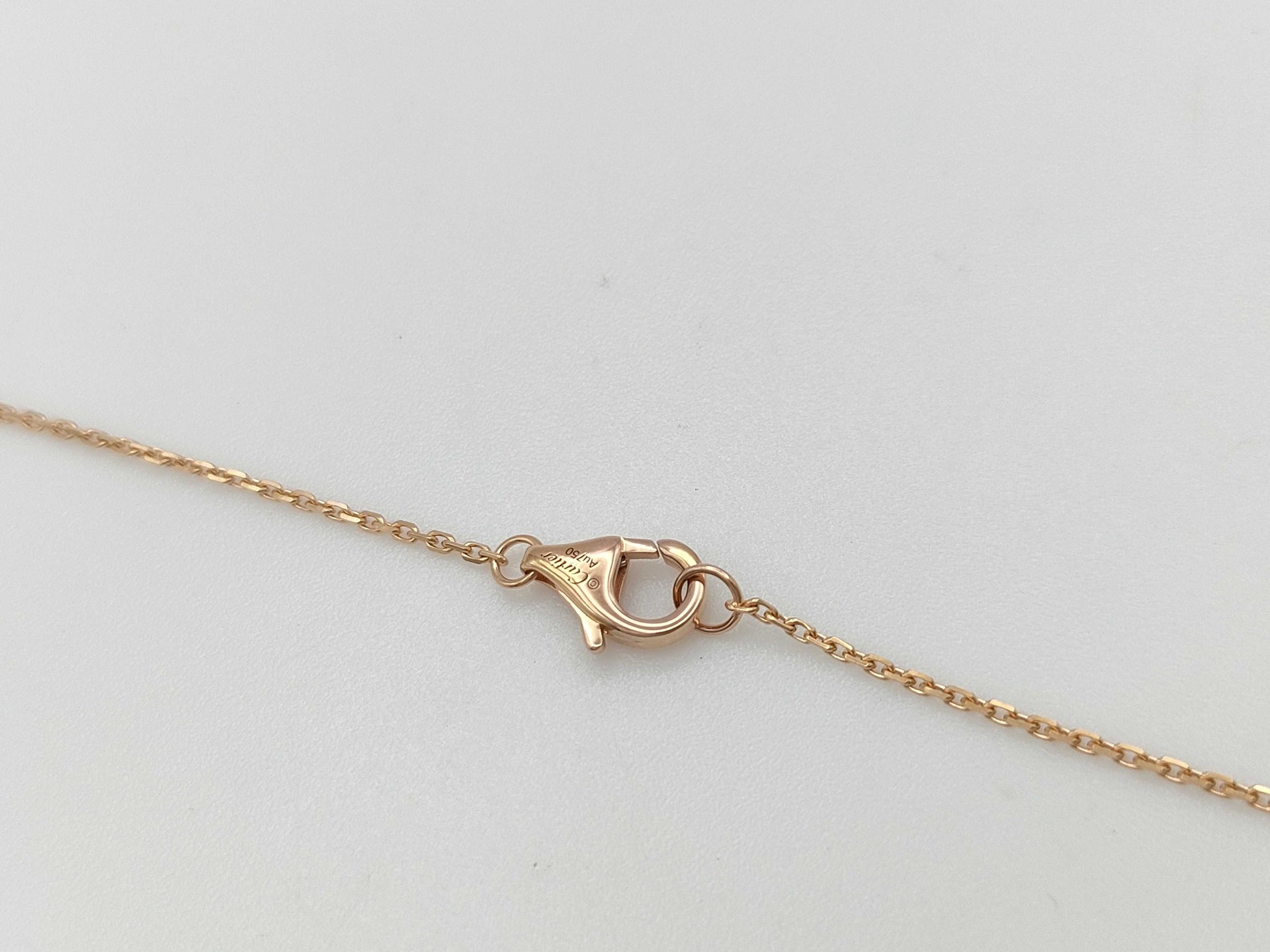 Cartier Amulet Pink Opal 1PD PG Au750 3.0g Necklace