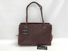 CHANEL CHANEL Shoulder Bag Bordeaux Calfskin with Vintage Silver Hardware