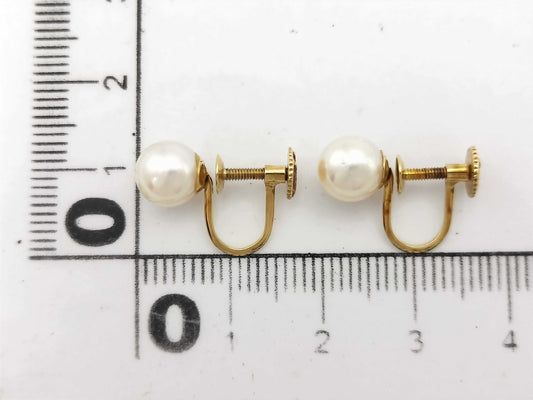 CELINE Pearl Diameter Approx. 6.7-6.8mm 750 2.1g Earrings