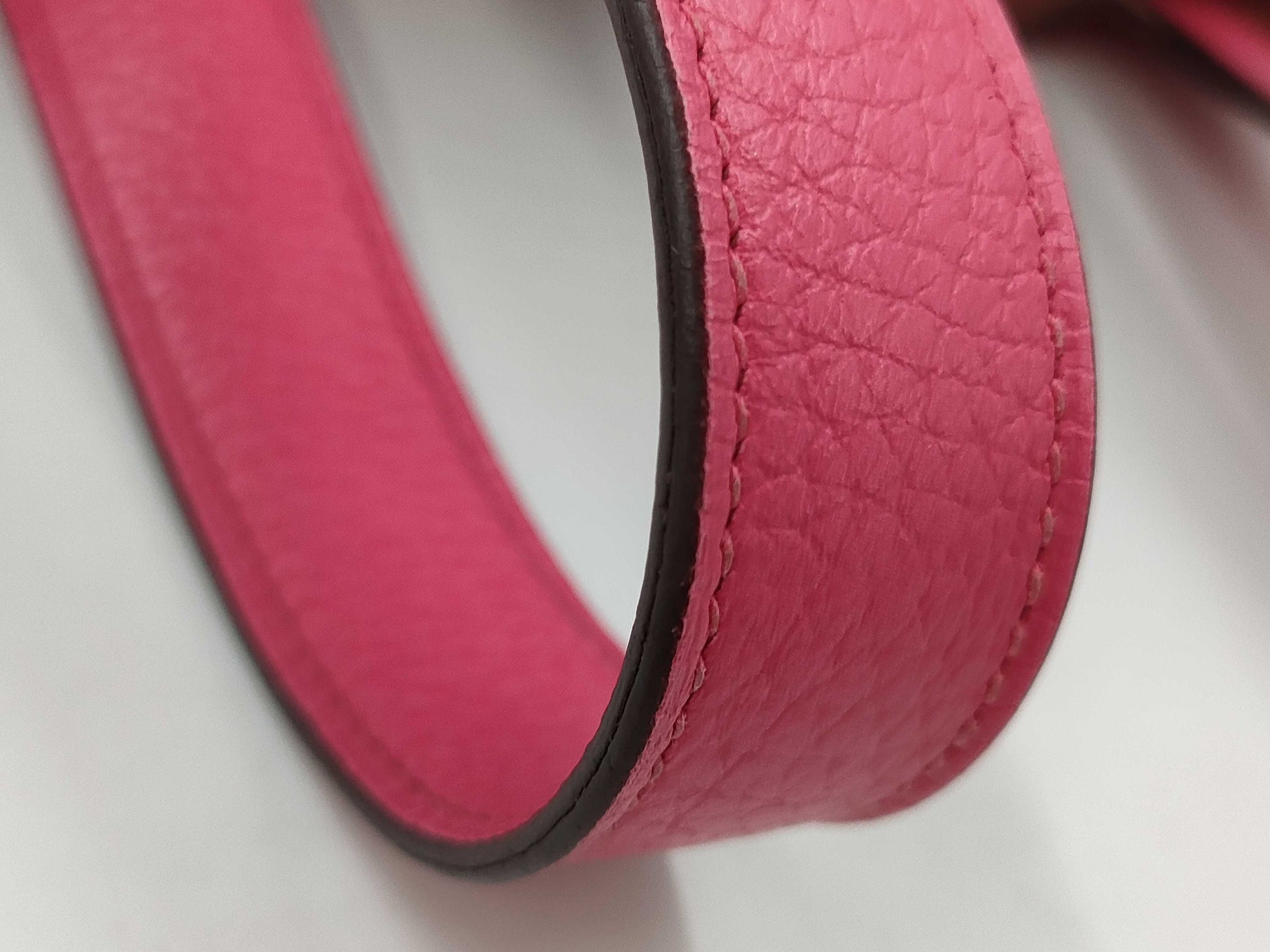 HERMES Picotan Lock Triyon Clemence PM Pink Handbag Handbag
