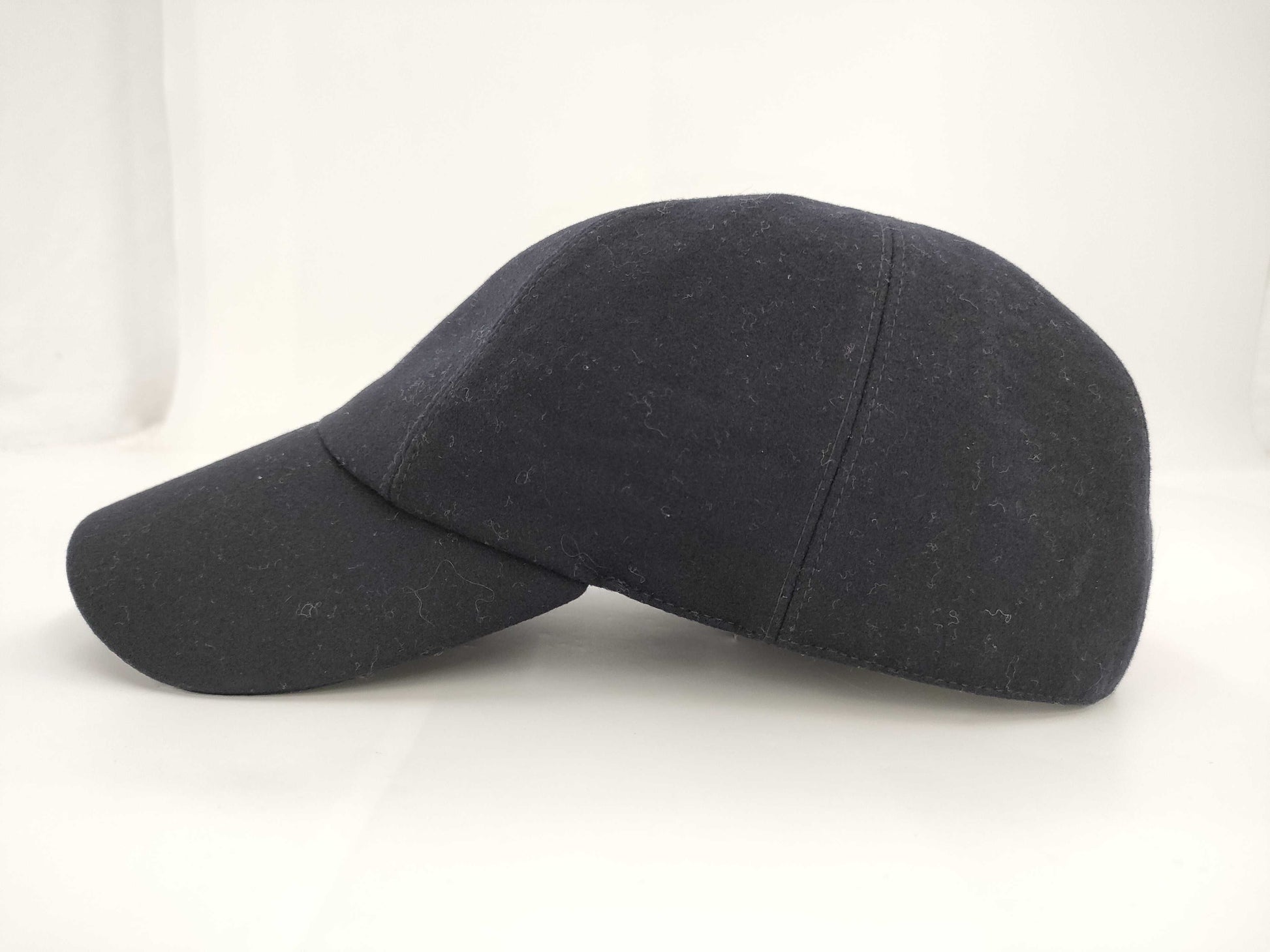 HERMES Cashmere Serie Button Cap Black #60 Other Accessories