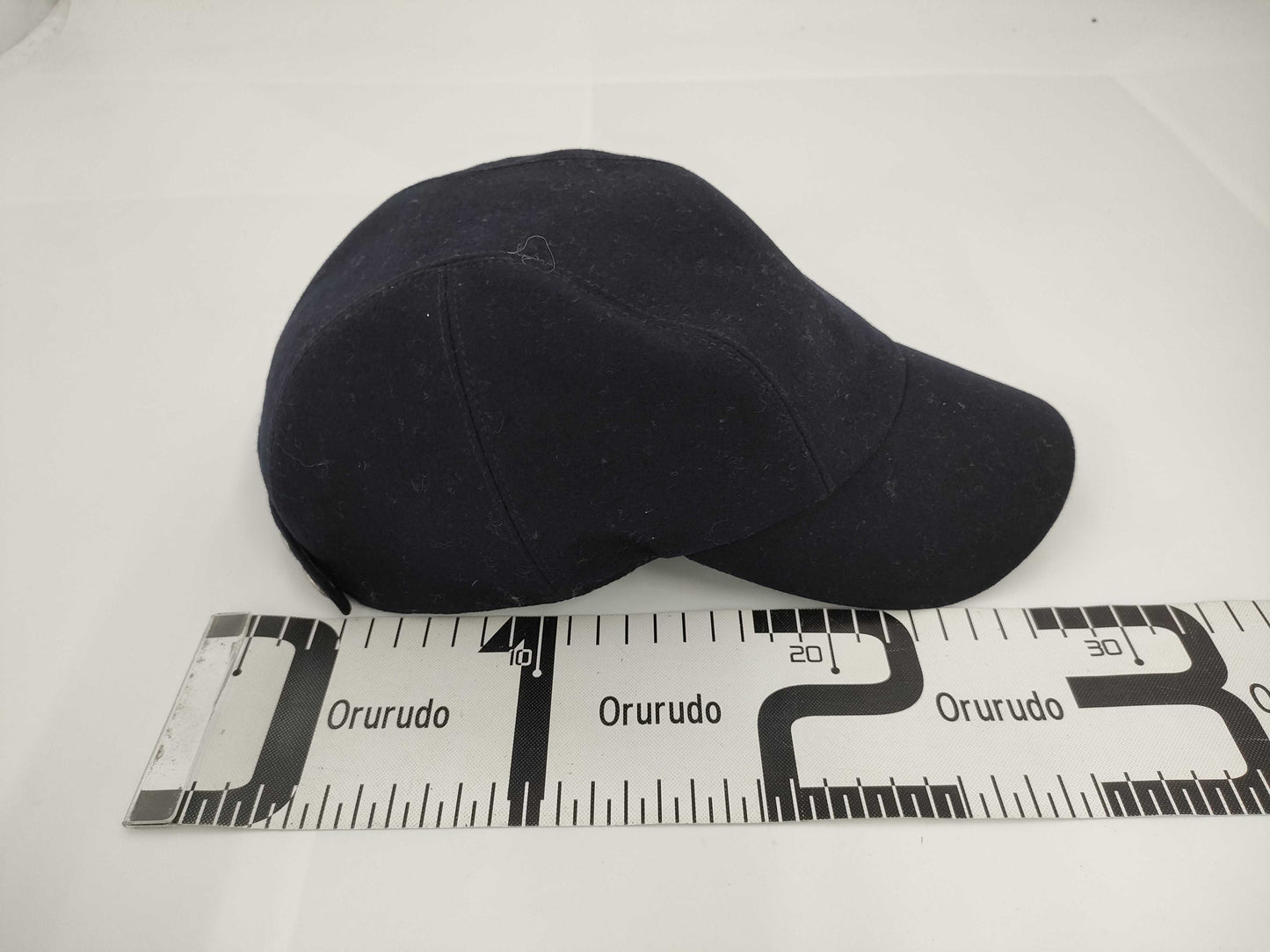 HERMES Cashmere Serie Button Cap Black #60 Other Accessories