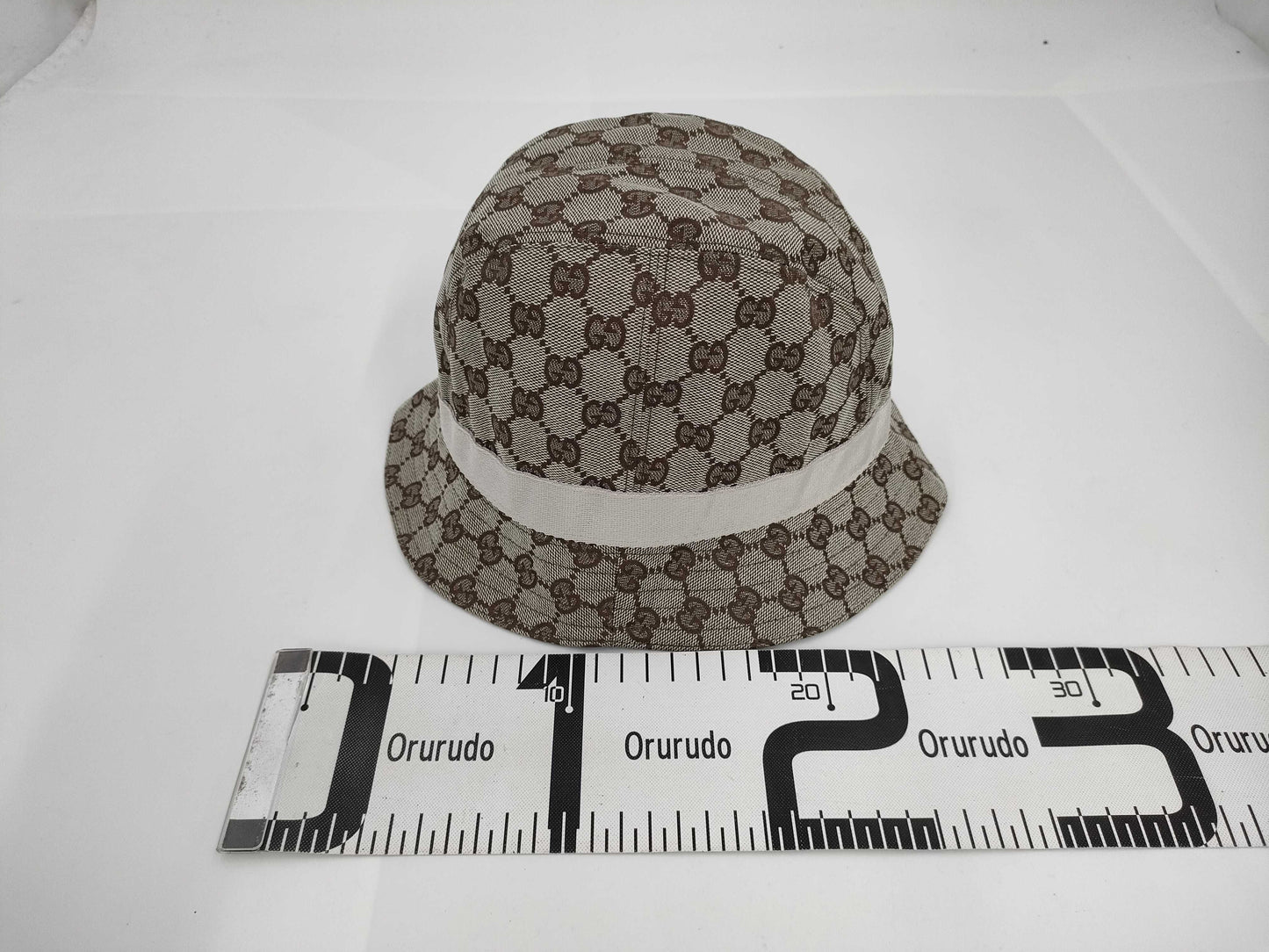 GUCCI GG Canvas Bucket Hat, Brown, Size M, Other Accessories