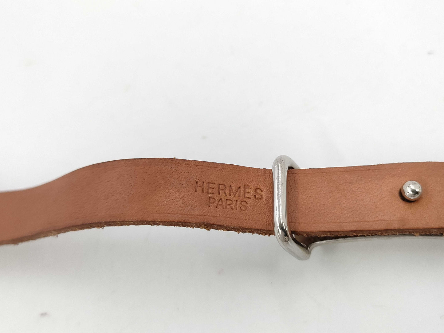 HERMES Api II Bracelet, Leather, Brown, □D, Bracelet/Bangle
