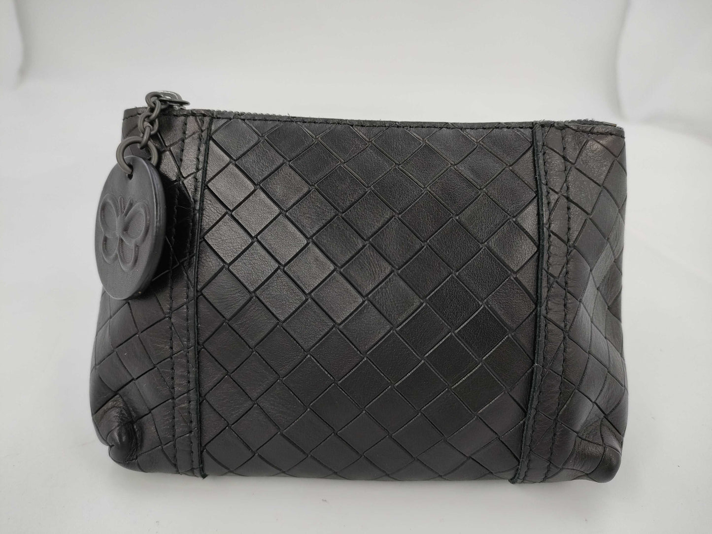 BOTTEGA VENETA Bottega Intrecciato Pouch Black Pouch