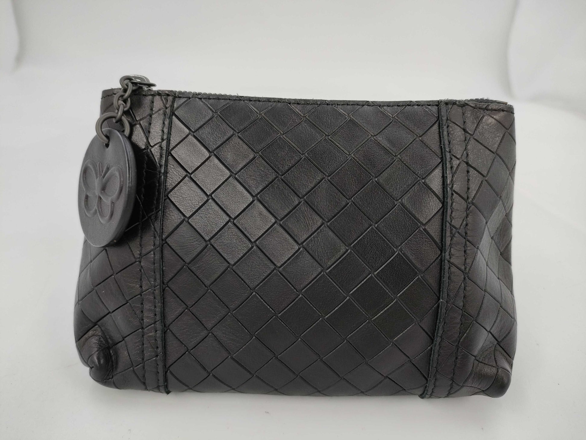 BOTTEGA VENETA Bottega Intrecciato Pouch Black Pouch