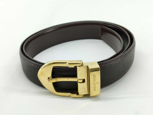 LOUIS VUITTON LV Taiga Santur Belt Brown Belt
