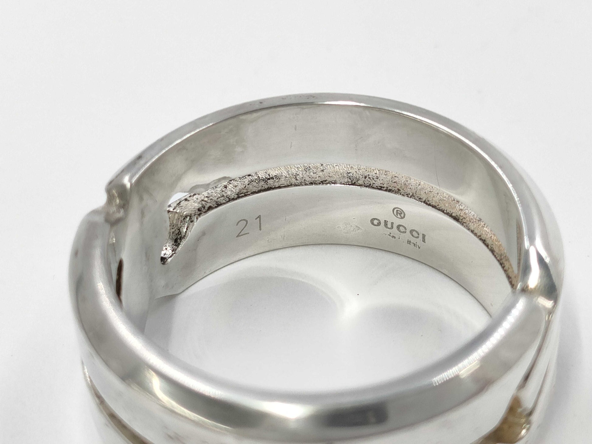 GUCCI Gucci SV925 Logo Ring Ring