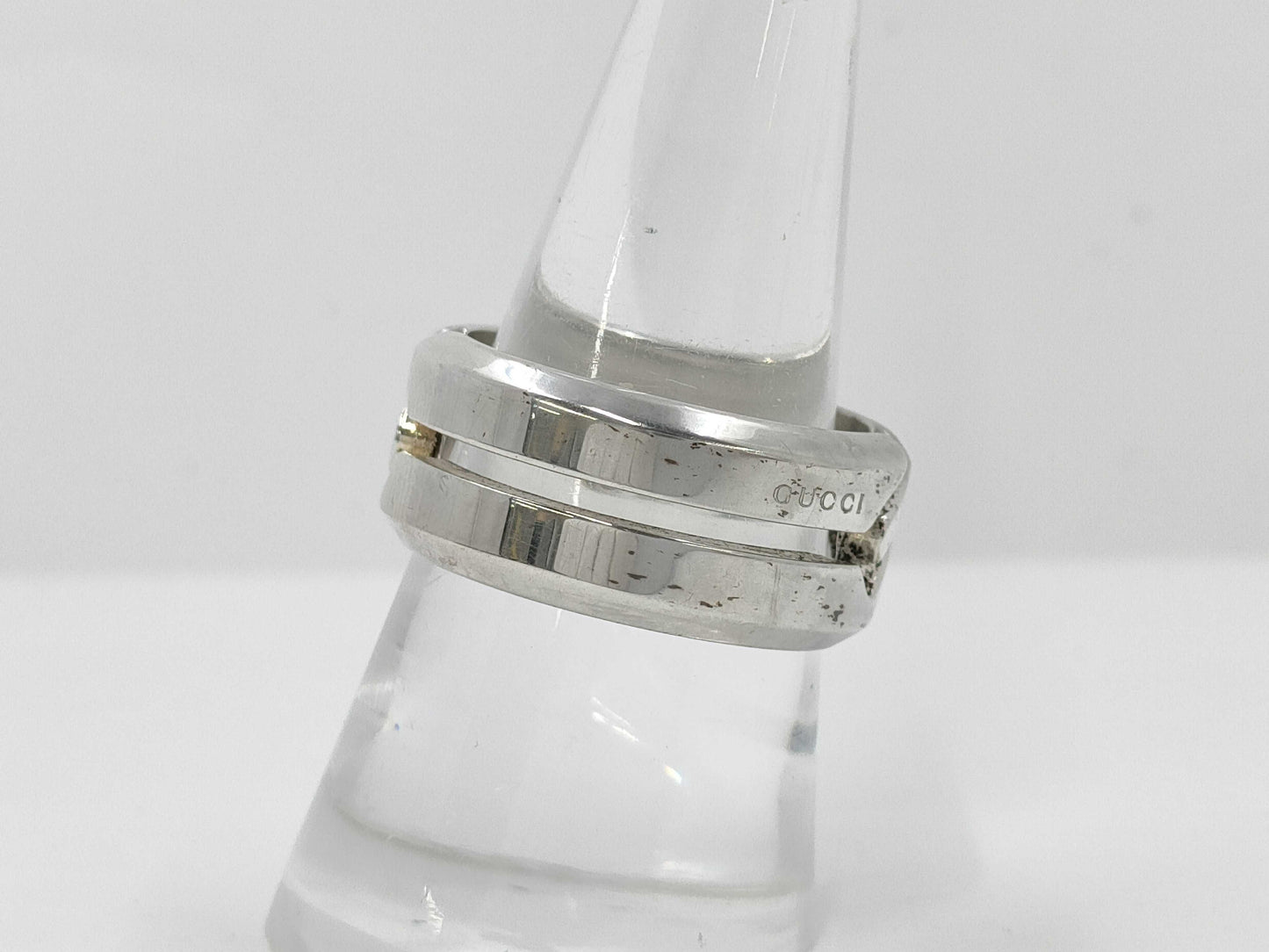 GUCCI Gucci SV925 Logo Ring Ring