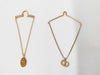 Dior Dior Logo Tie Chain Tie Pin Set of 2 Other Accessories