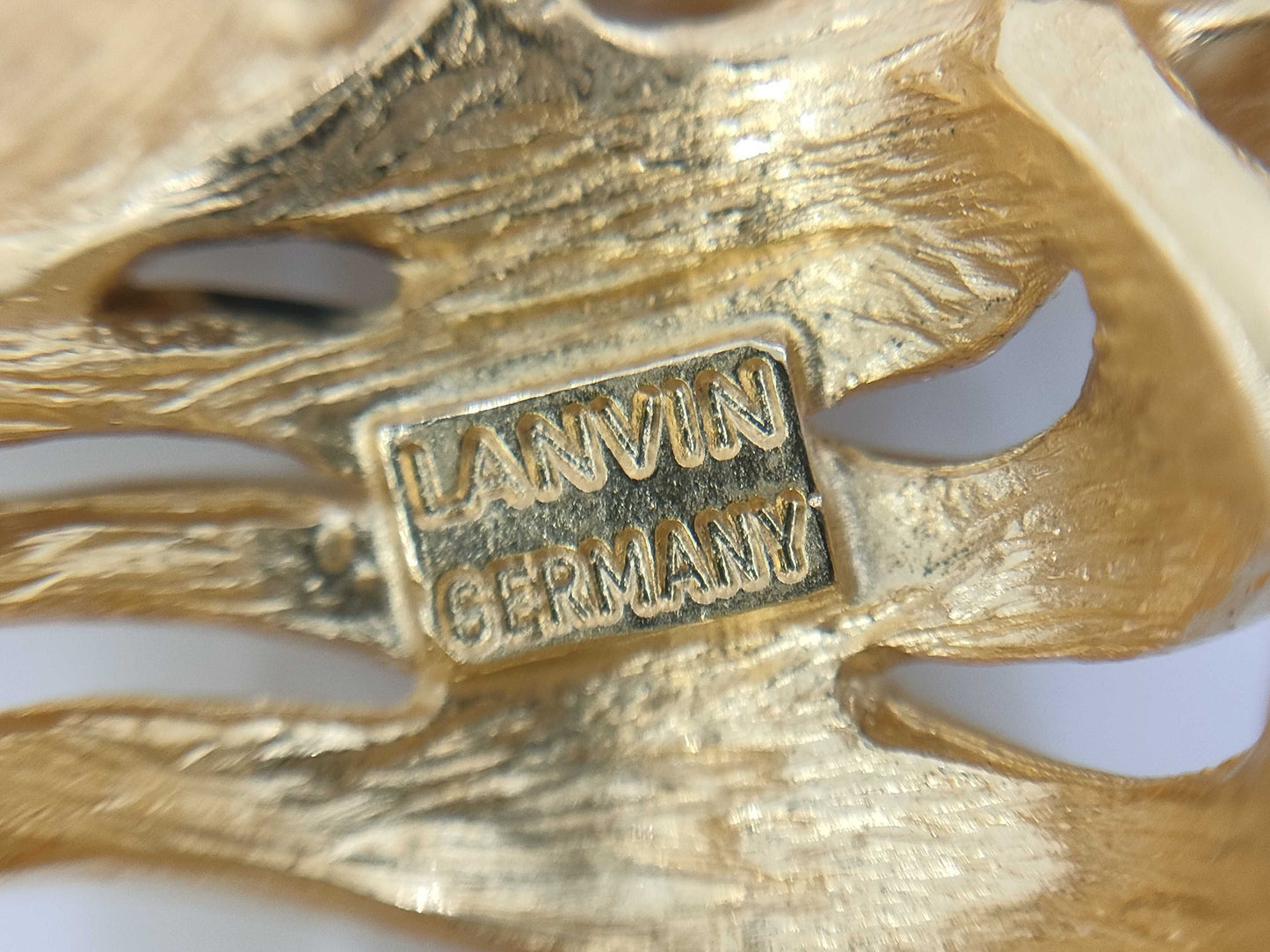 LANVIN Faux Pearl Brooch