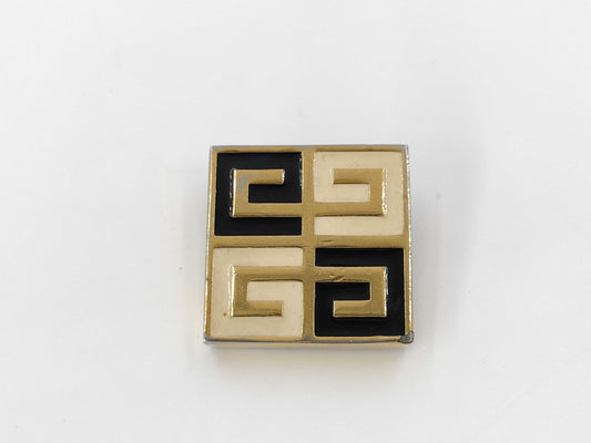 GIVENCHY Logo Square Brooch