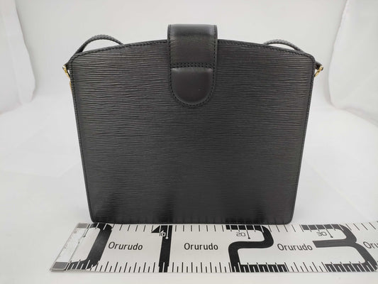 LOUIS VUITTON Louis Vuitton Epi Capuchin M52342 Black Shoulder Bag