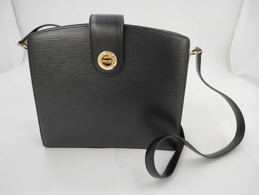 LOUIS VUITTON Louis Vuitton Epi Capuchin M52342 Black Shoulder Bag