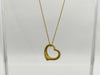 Tiffany&Co. Open Heart YG 750 3.7g Necklace