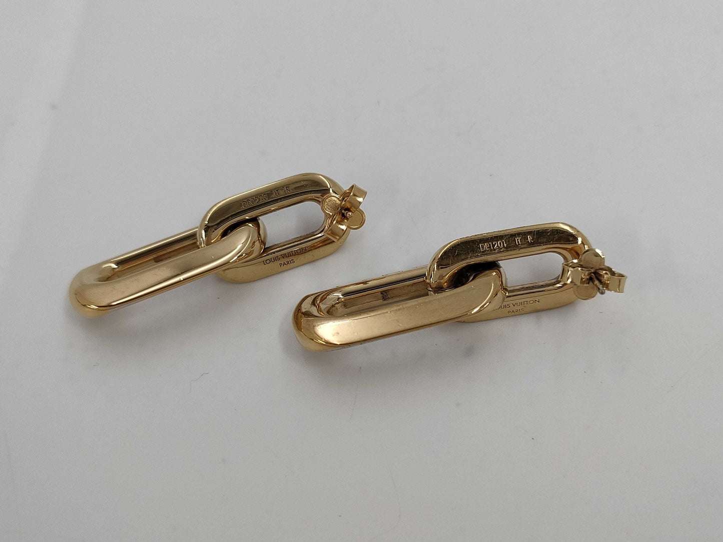 LOUIS VUITTON Louis Vuitton Book Dreille Double 2 Mailon Earrings Earrings
