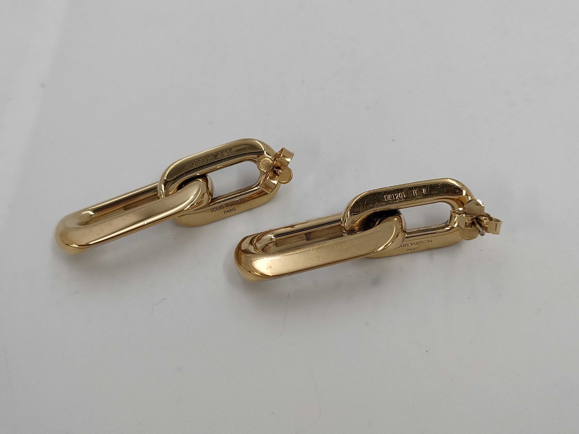 LOUIS VUITTON Louis Vuitton Book Dreille Double 2 Mailon Earrings Earrings