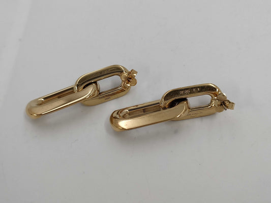 LOUIS VUITTON Louis Vuitton Book Dreille Double 2 Mailon Earrings Earrings