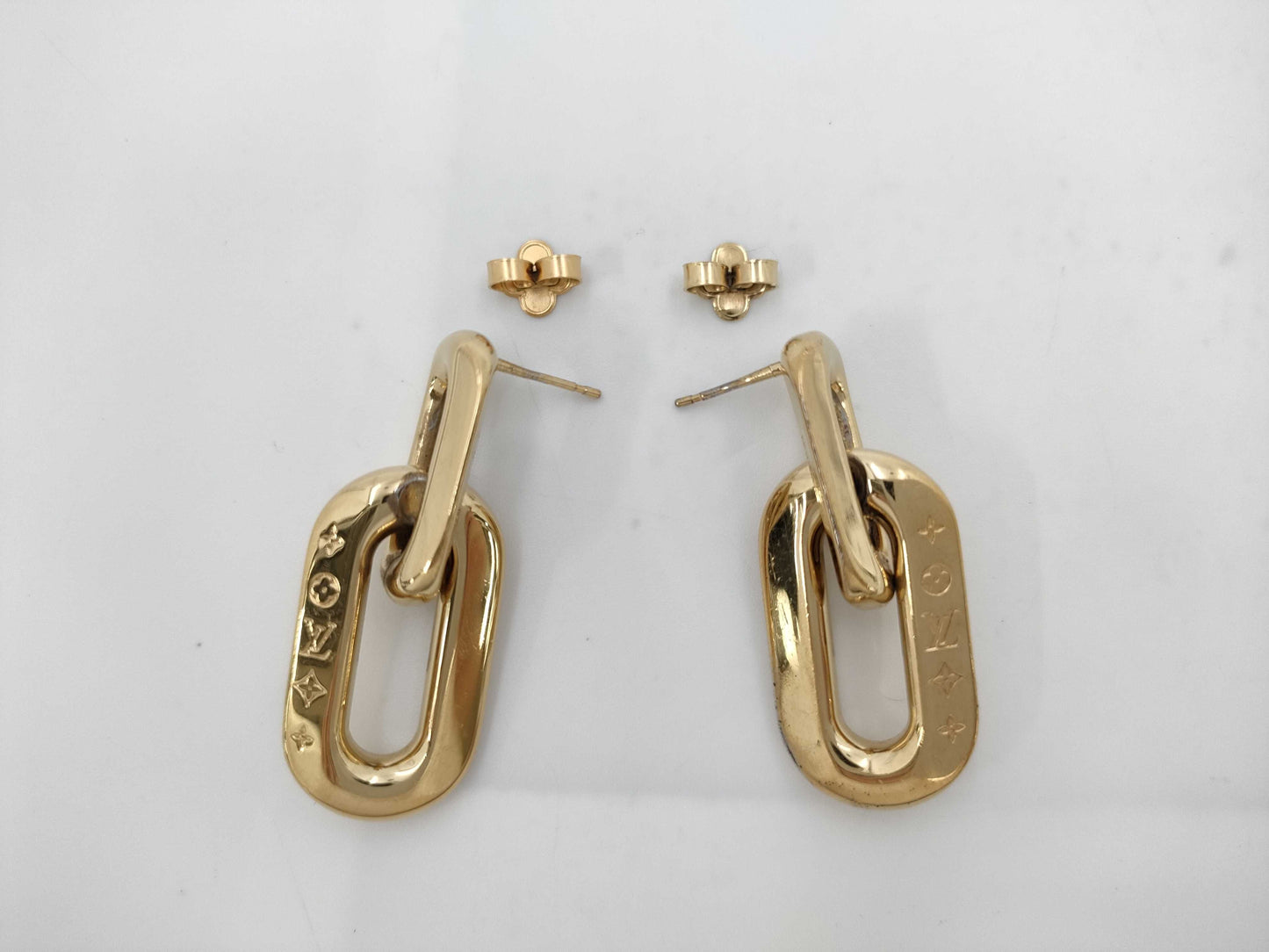 LOUIS VUITTON Louis Vuitton Book Dreille Double 2 Mailon Earrings Earrings