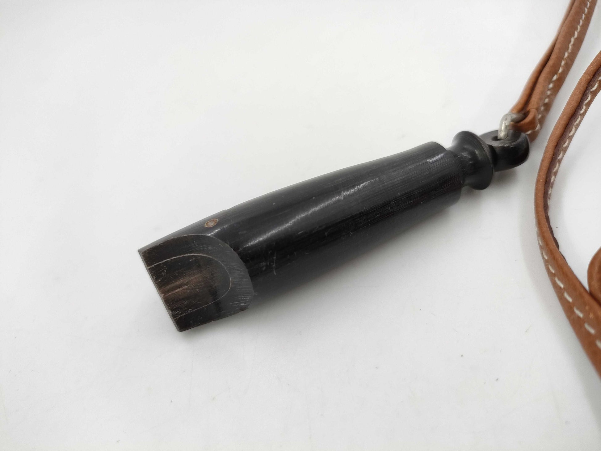 HERMES Buffalo Horn Whistle Necklace Other Accessories
