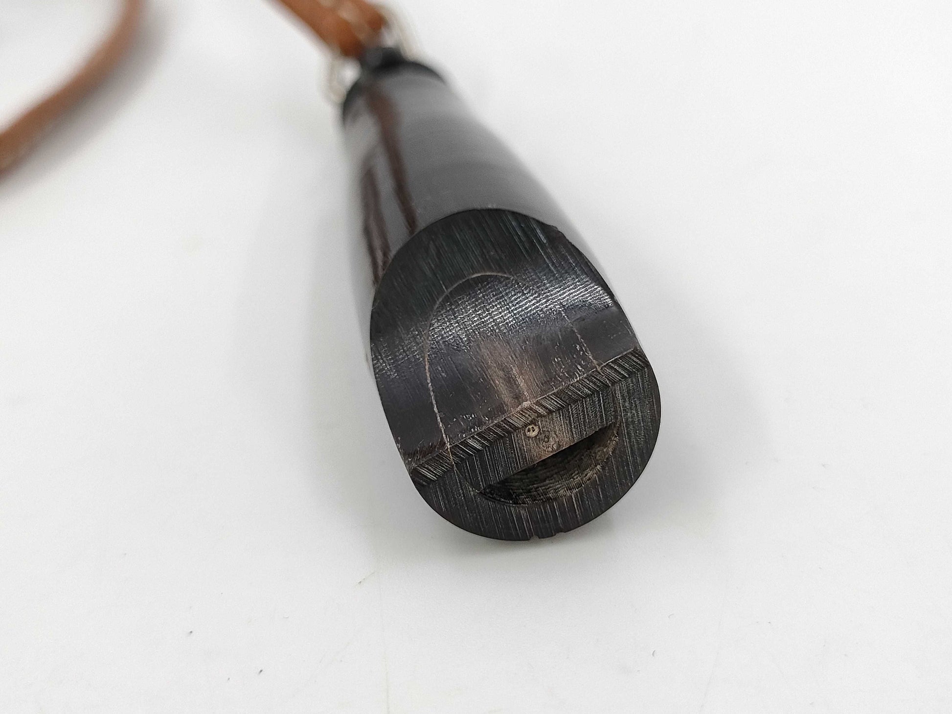 HERMES Buffalo Horn Whistle Necklace Other Accessories