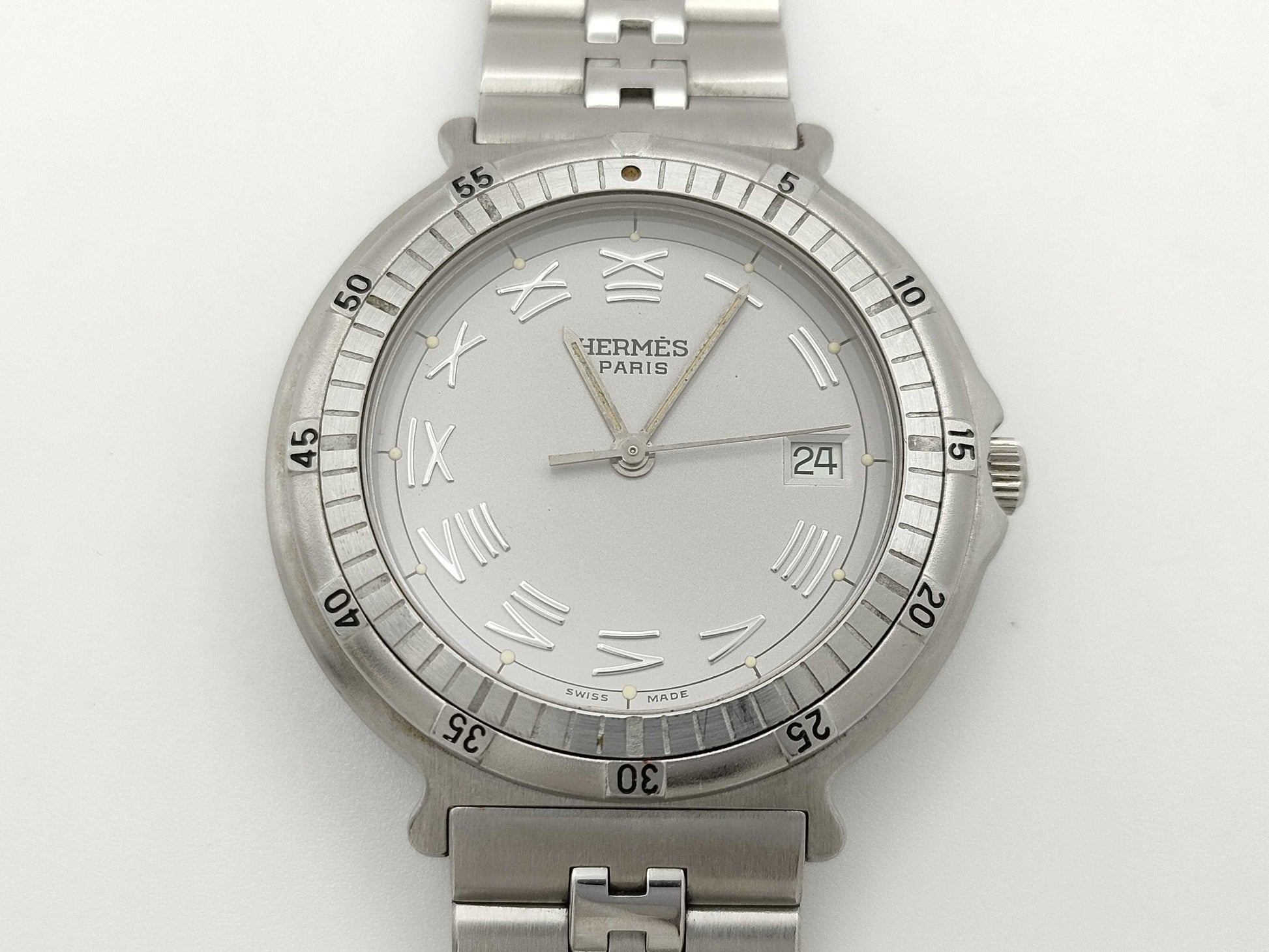 HERMES Captain Nemo 137659 Quartz Grey Dial Men's Watch