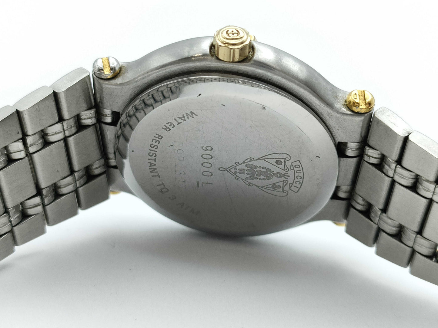 GUCCI 9000L 097-627 Quartz Ivory Dial Women's Watch