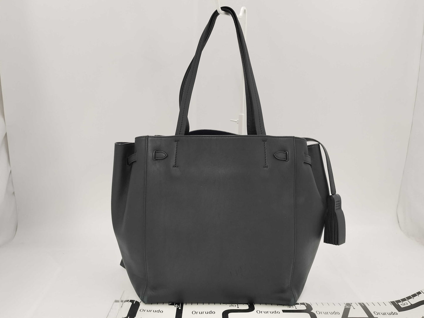 CELINE Hippo Phantom Small Leather Black Tote Bag