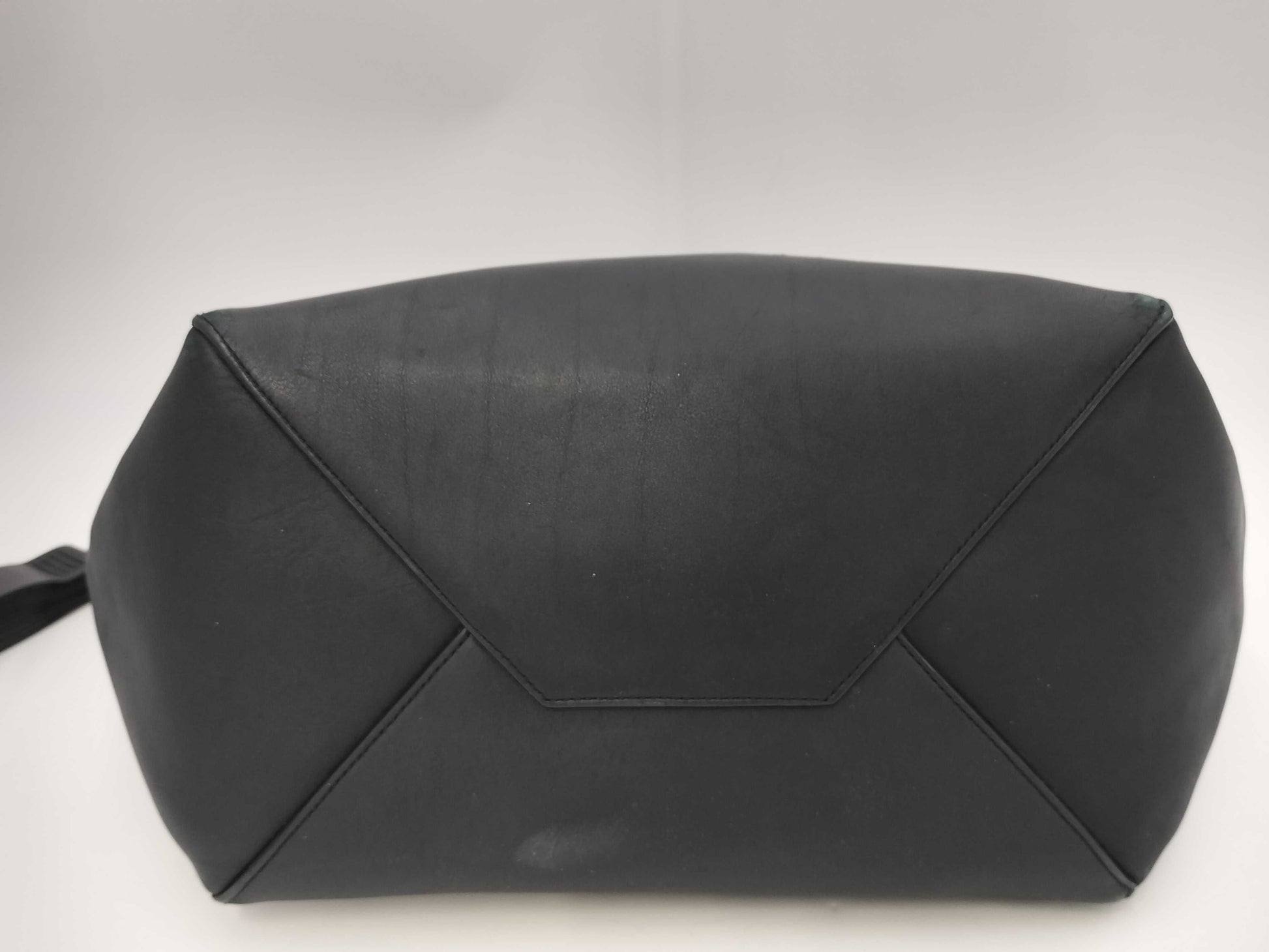CELINE Hippo Phantom Small Leather Black Tote Bag