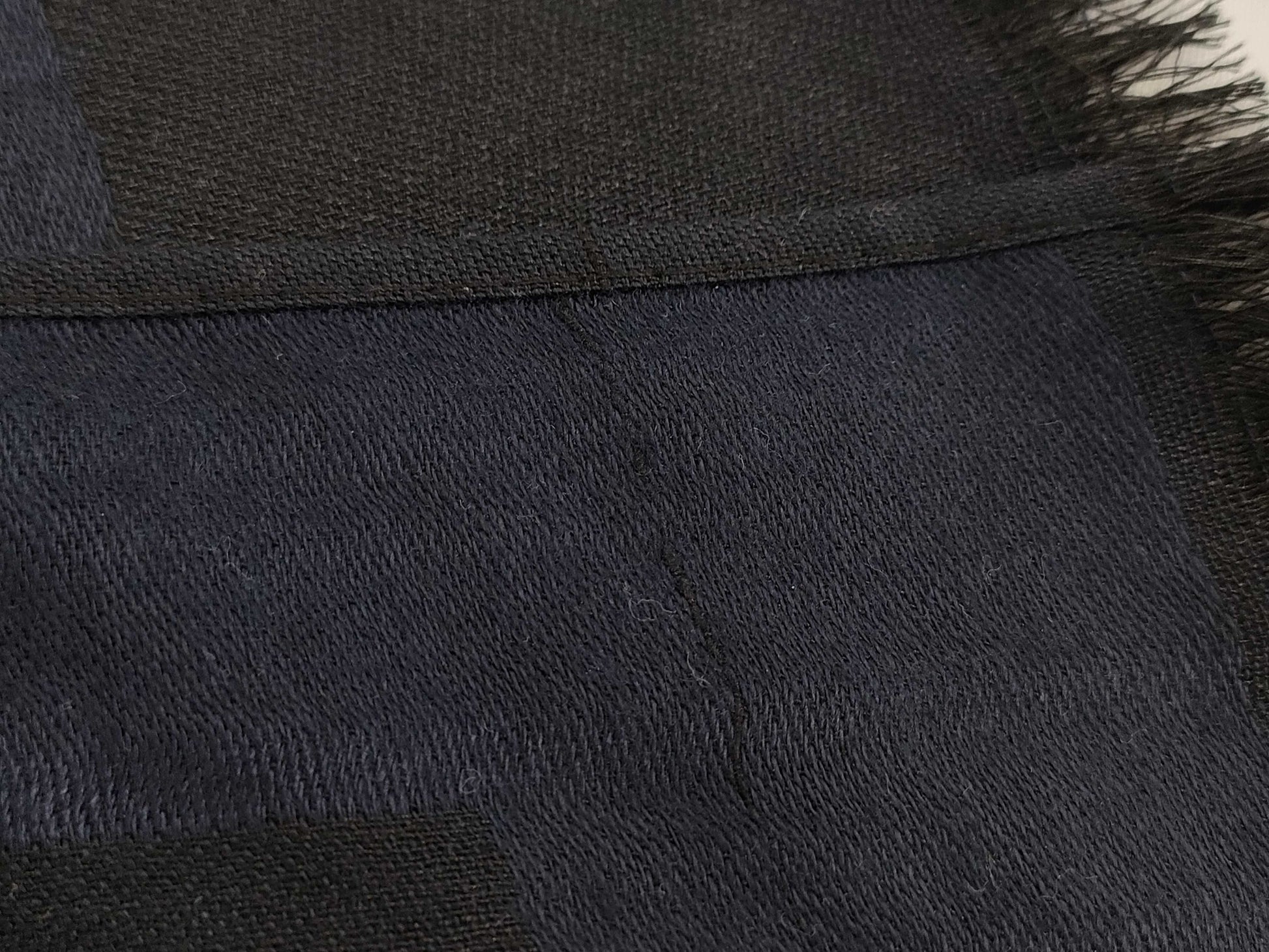 LOUIS VUITTON Monogram Stole, Navy, with Tags, Other Apparel