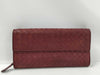 BOTTEGA VENETA Bottega Bi-fold Long Wallet Intrecciato Bordeaux Wallet