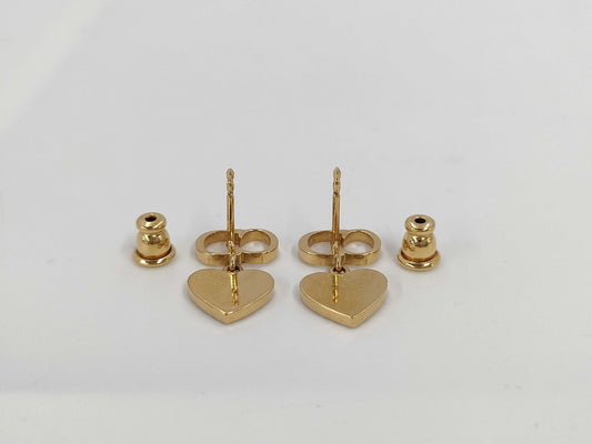 Dior Clair D Lune Heart Earrings Accessories: Box Storage Bag Earrings