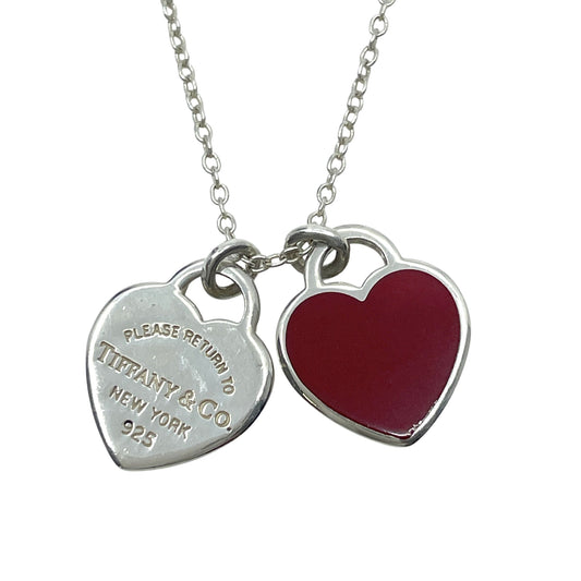 Tiffany&Co. Return to Double Heart Necklace SV925 Necklace