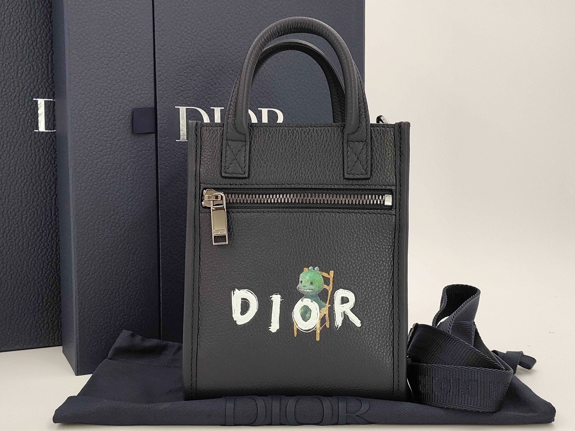 Dior Otani Workshop Collaboration Green Monster 2way Mini Tote Bag Shoulder Bag Tote Bag