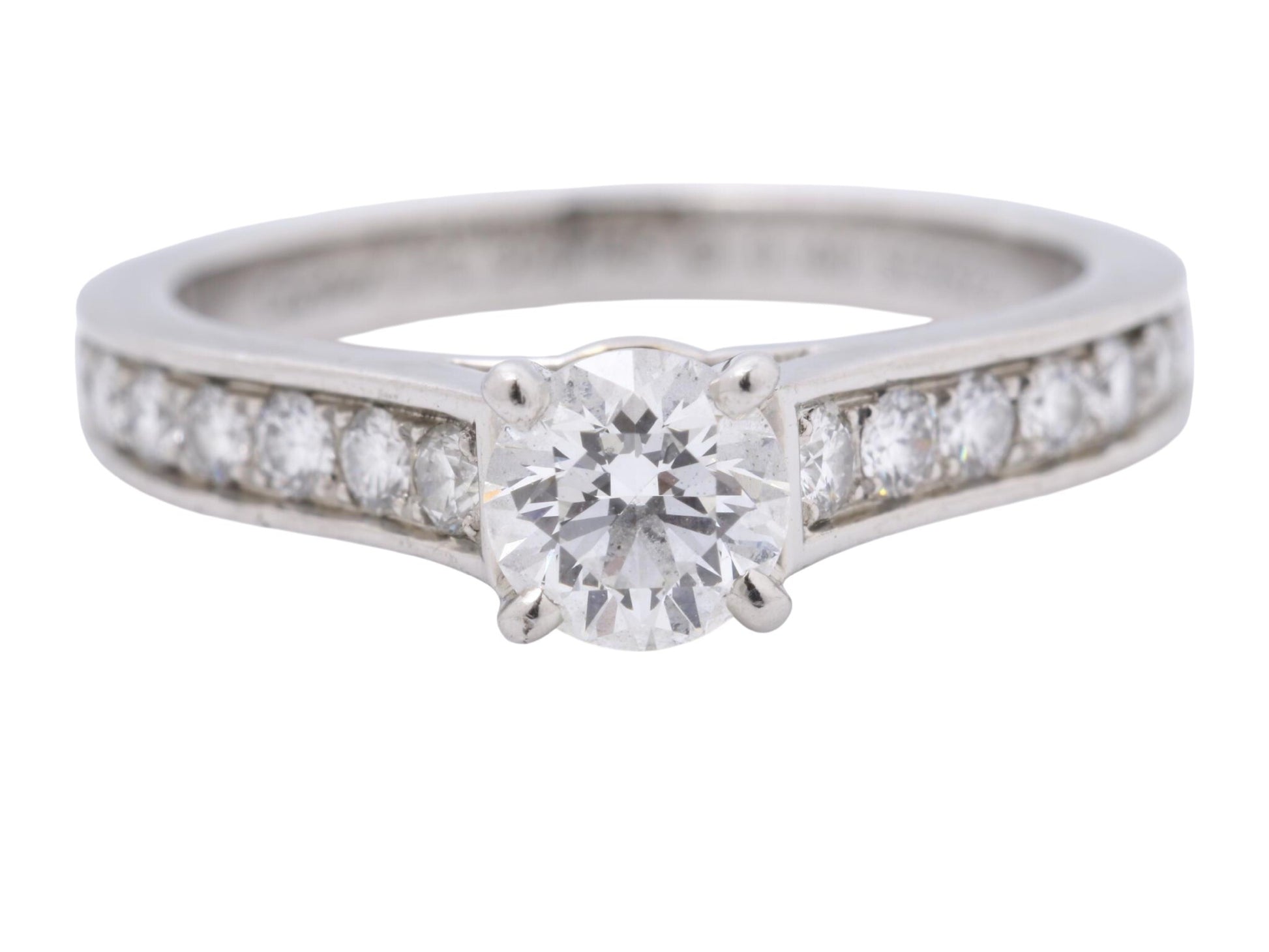 Cartier Etancell Half Eternity #45 D0.40ct Melee Diamond Pt950 3.6g Ring
