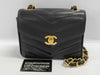CHANEL Chevron V-Stitch Chain Shoulder Bag
