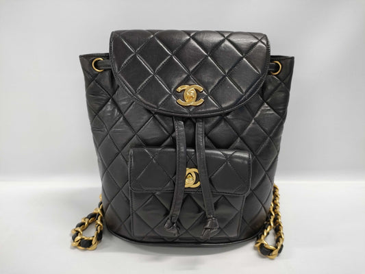 CHANEL Double Turn Lock Backpack