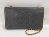 CHANEL Caviar Skin Coco Mark Chain Wallet Shoulder Bag