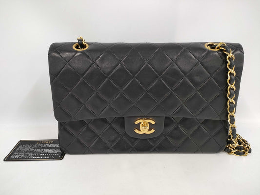 CHANEL Matelasse 25 Double Flap Double Chain Shoulder Bag