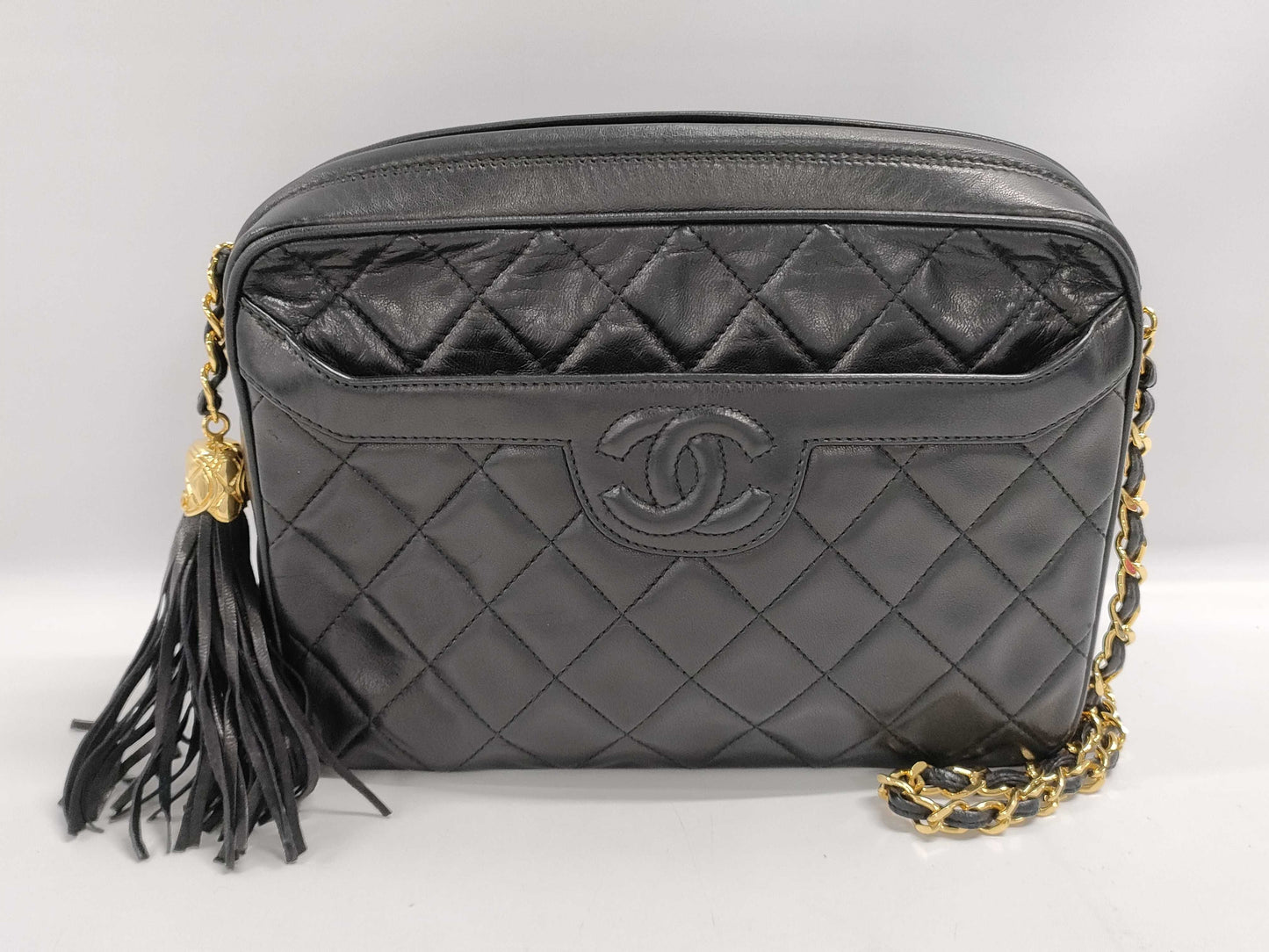 CHANEL Matelasse Fringe Chain Shoulder Bag