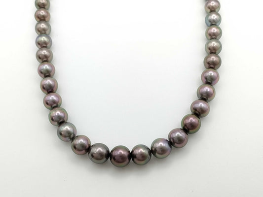 Aurora Lappy Black Butterfly Pearl Diameter Approx. 8.2-10.4mm SV925 53.3g Necklace