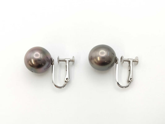 Pearl diameter approx. 10.7/10.8mm K14WG 4.9g Earrings