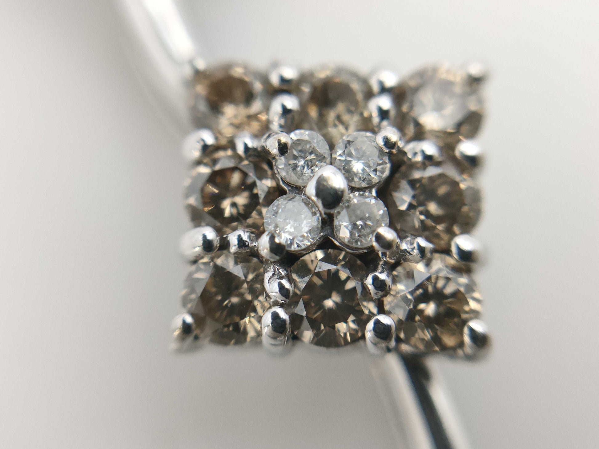 D0.83ct K18WG 4.4g Necklace