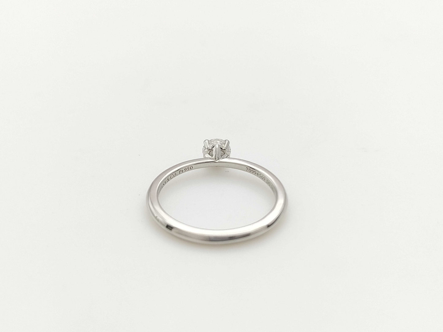 Tiffany & Co. Solitaire D0.28ct PT950 2.3g Ring