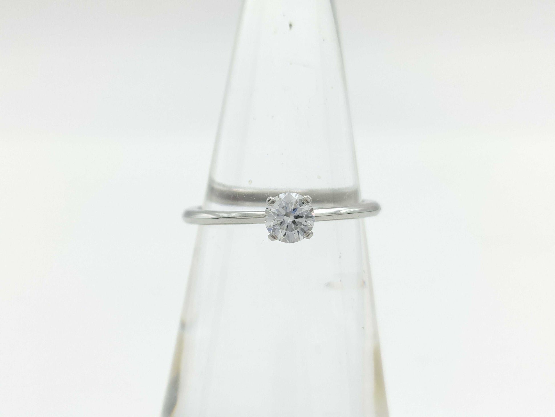 Tiffany & Co. Solitaire D0.28ct PT950 2.3g Ring